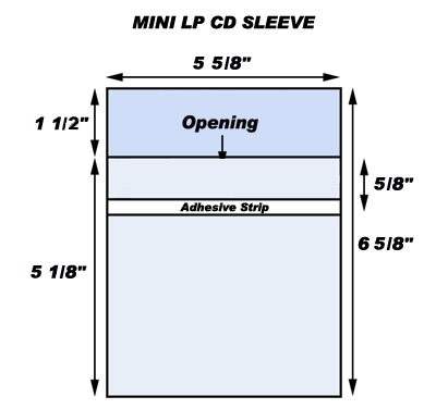 barrikade Modstander Transportere Japanese CD Mini LP Resealable Outer Sleeves (100 Pack)