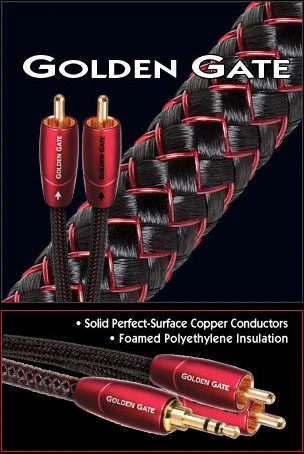 AudioQuest Golden Gate 0.6M Pair RCA Interconnect Cable 1