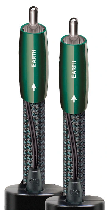 AudioQuest Earth 0.5M Pair RCA Interconnect Cable 1