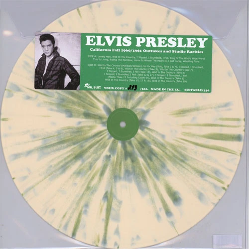 Elvis Presley California Fall 1960/1961: Outtakes and Studio Recordings LP (White Vinyl) 1