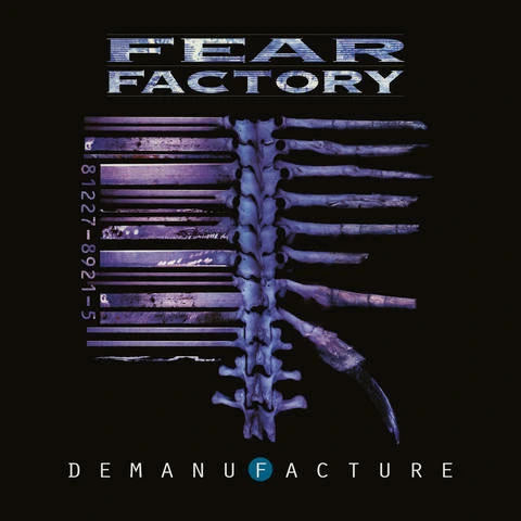 Fear Factory Demanufacture 3LP (Transparent Blue, Solid White & Black Mixed Vinyl) 1