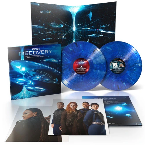 Jeff Russo Star Trek Discovery: Season 3 (Original Series Soundtrack) 2LP (Blue & White Marbled Vinyl) Scratch & Dent 1