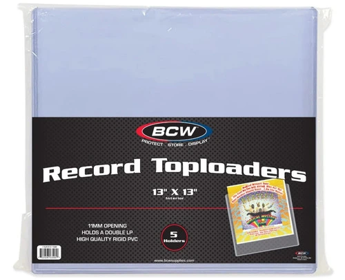 BCW 12" Vinyl Topload Holder 11MM (5 Pack) 1