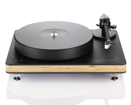 Clearaudio Performance DC AiR Wood Turntable With Satisfy Carbon Fiber Tonearm (Black/Natural Finish) 1