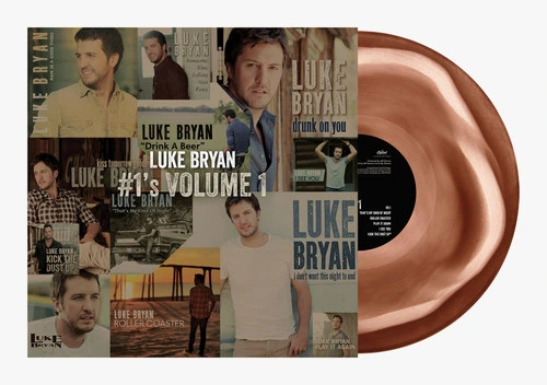 Luke Bryan #1's Volume 1 LP (Brown Swirl Vinyl) 1