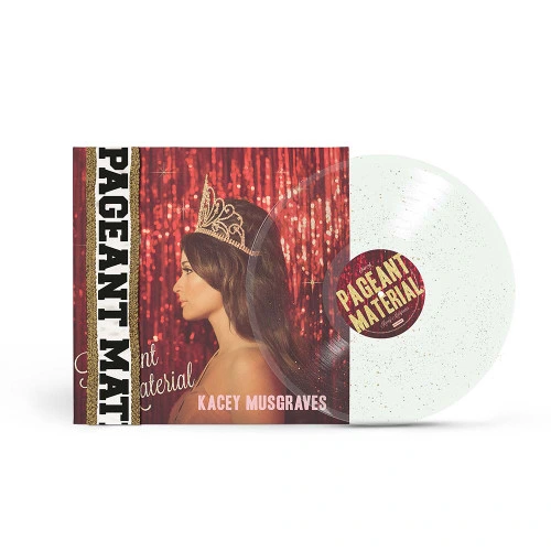 Kacey Musgraves Pageant Material (10 Year Anniversary Edition) LP (Clear with Gold Glitter Vinyl) 1