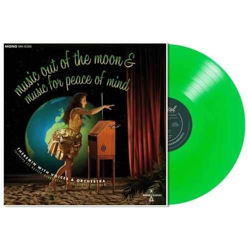 Les Baxter, Harry Revel & Dr. Samuel Hoffman Music Out of the Moon & Music for Peace of Mind LP (Mono) (Green Vinyl) 1