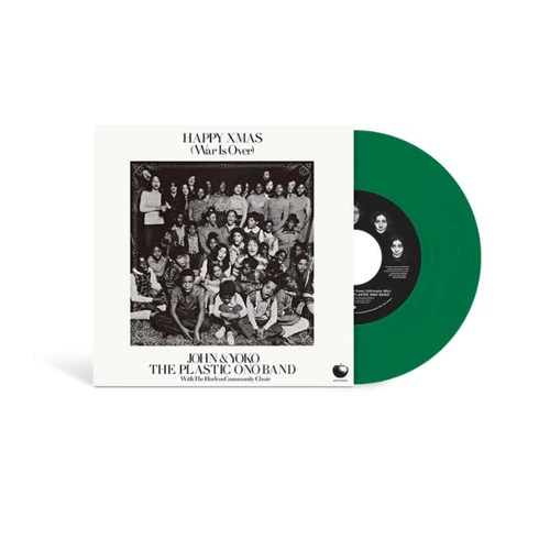 John Lennon, Yoko Ono & the Plastic Ono Band Happy Xmas (War Is Over) 45rpm 7" Vinyl Single (Green Vinyl) 1