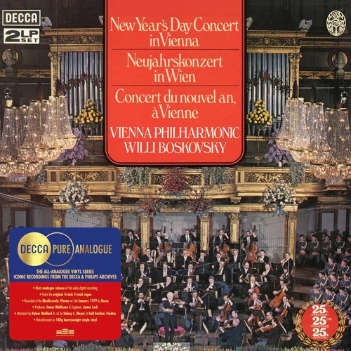 Willi Boskovsky & Vienna Philharmonic New Year's Day Concert in Vienna (Decca Pure Analogue Series) 180g 2LP 1