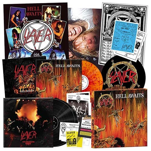 Slayer Hell Awaits (40th Anniversary Edition) 3LP Box Set (Fire Splatter Color Vinyl LP & 180g Black Vinyl 2LP) 1