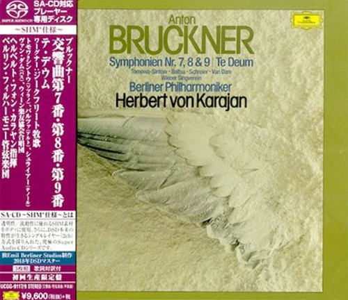 Herbert von Karajan Bruckner Symphonies Nos. 7-9 Single-Layer Stereo Japanese Import SHM-SACD (3DISC) 1