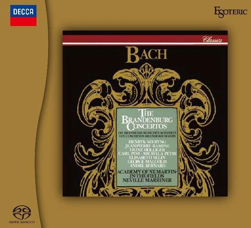 Sir Neville Marriner Bach The Brandenburg Concertos Hybrid Stereo Japanese Import 2SACD 1