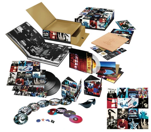 U2 Achtung Baby Uber Deluxe Edition 180g 2 LP, 5 7" Vinyl Singles, 6 CD, 4 DVD Box Set 1