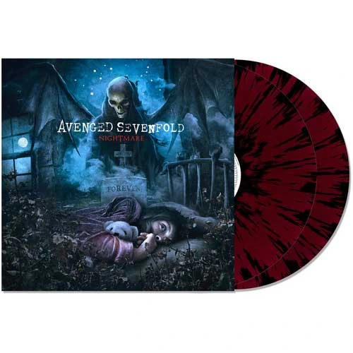 Avenged Sevenfold Nightmare Indie Exclusive 2LP (Maroon & Black Splatter Vinyl) 1