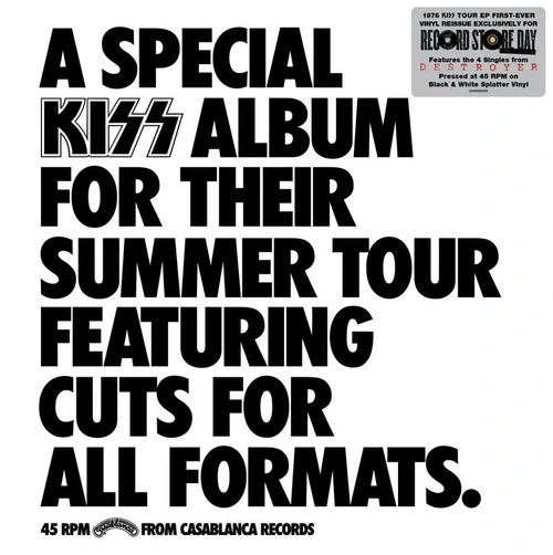 KISS A Special KISS Tour Album RSD Exclusive 45rpm 12" Vinyl EP (Black & White Splatter Vinyl) 1