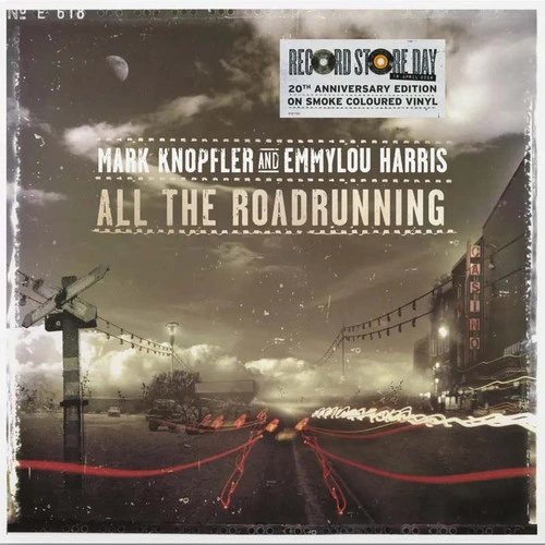 Mark Knopfler and Emmylou Harris All the Roadrunning RSD Exclusive 2LP (Smoke Color Vinyl) 1
