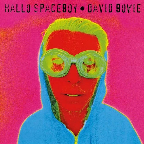 David Bowie Hallo Spaceboy RSD Exclusive 12" Vinyl Single (Neon Pink Vinyl) 1