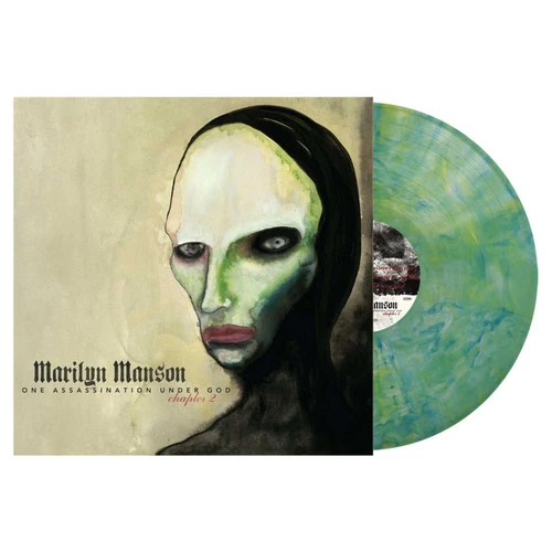Marilyn Manson One Assassination Under God: Chapter 2 LP (Green Blue Marble Vinyl) 1