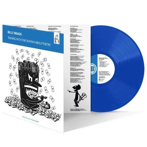 Billy Bragg Talking with the Taxman About Poetry LP (Solid Blue Vinyl) 2